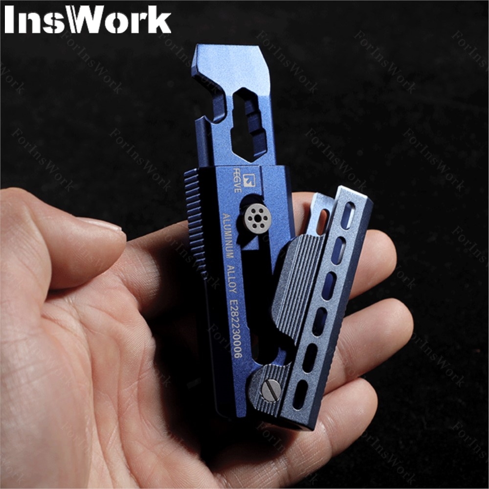 Edc Carry Piece - FEGVE kunci pas pembuka botol Titanium