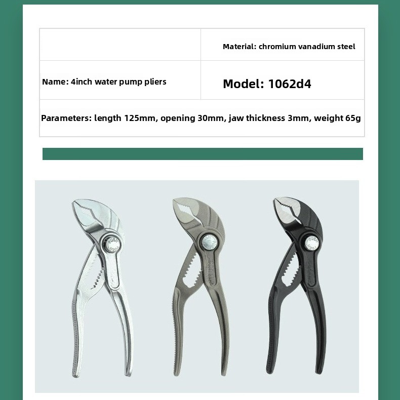 Tang Pompa Air Mikro 4 Inci ya - Edc Carry Pliers ulasan dan harga