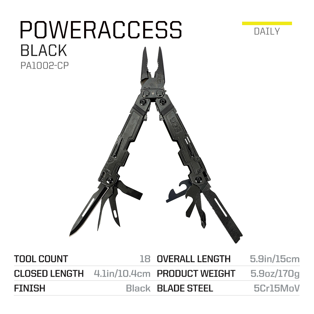 SOG PowerAccess 18 in 1, Alat  - Edc Carry Pliers ulasan dan harga